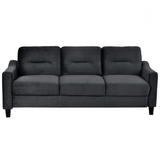 living Room Set With Sofa, Love seat and Accent Chair - Black