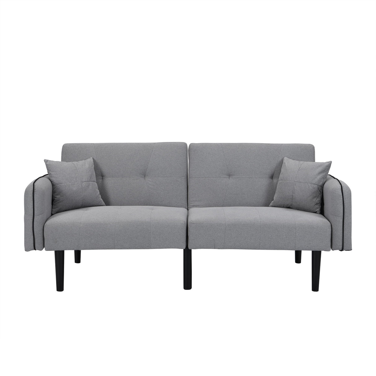 Folding Sofa Bed With Stereo - Gray Fabric