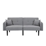 Folding Sofa Bed With Stereo - Gray Fabric