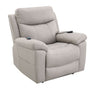 Chriki - Polished Microfiber Power Motion Recliner With Lift Heating Massage Chair