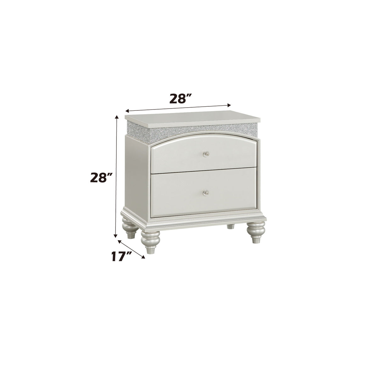 Maverick - Night Stand - Silver