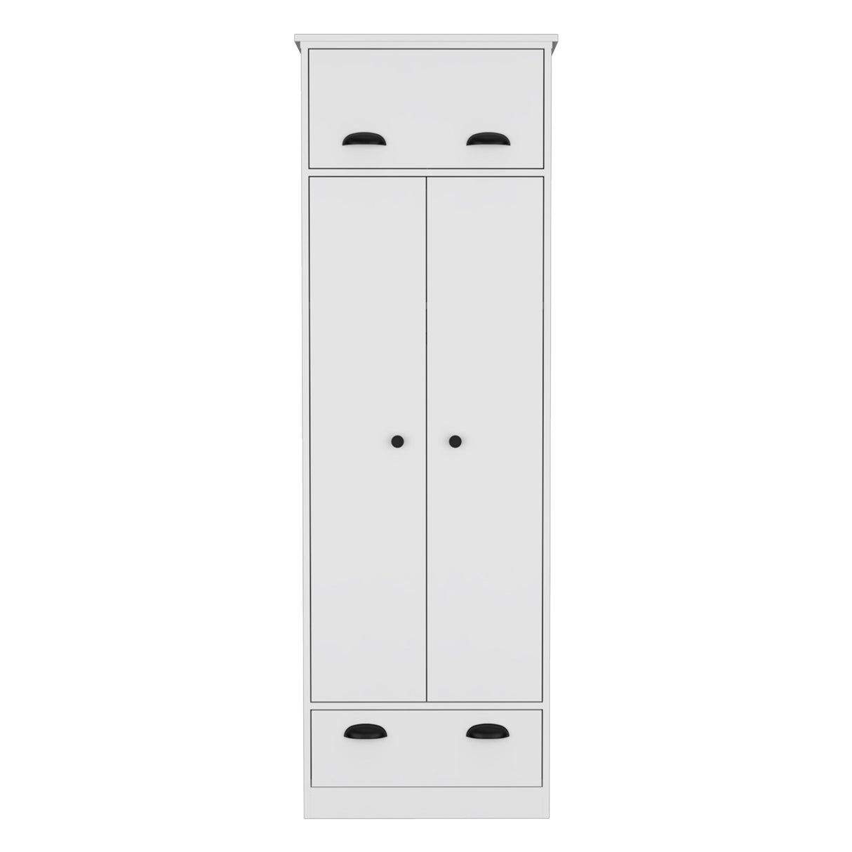 Dresser Closet With Upper Storage  - White