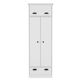 Dresser Closet With Upper Storage  - White