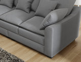 2 Piece Living Room Set Including Sofa and Love seat with Pillows - Grey