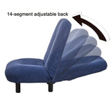 Reclining Japanese Adjustable Chair - Navy Blue