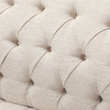 Sturdy Velvet Sofa - Beige