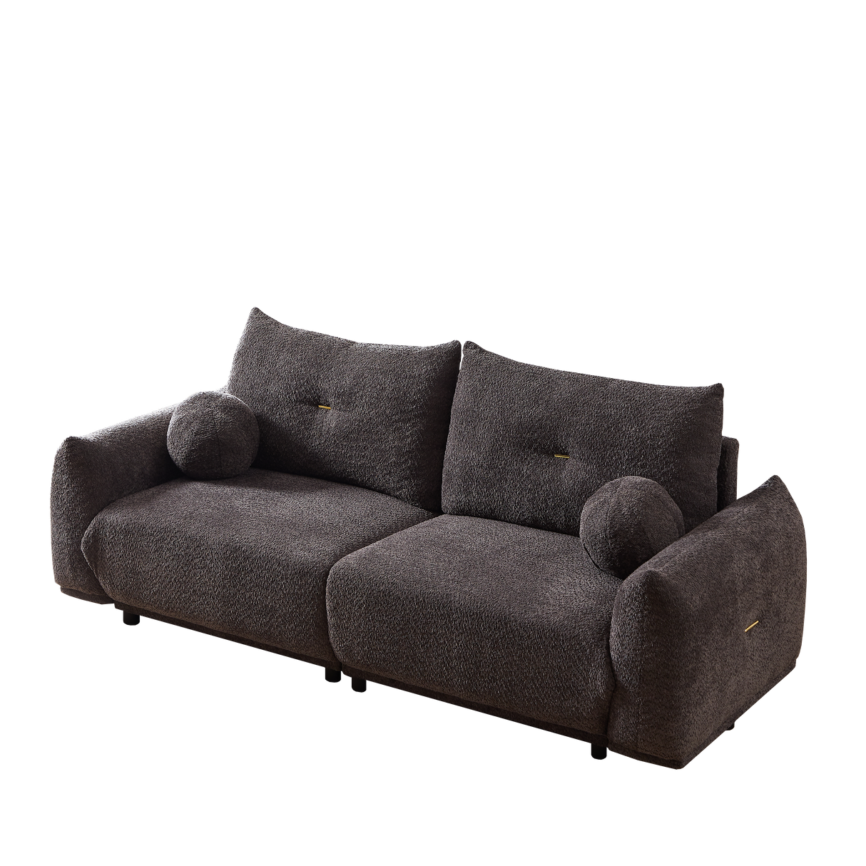 2 Piece Living Room Set with Throw Pillows - Gray