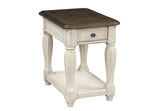 Chairside Table With Storage - Antique White