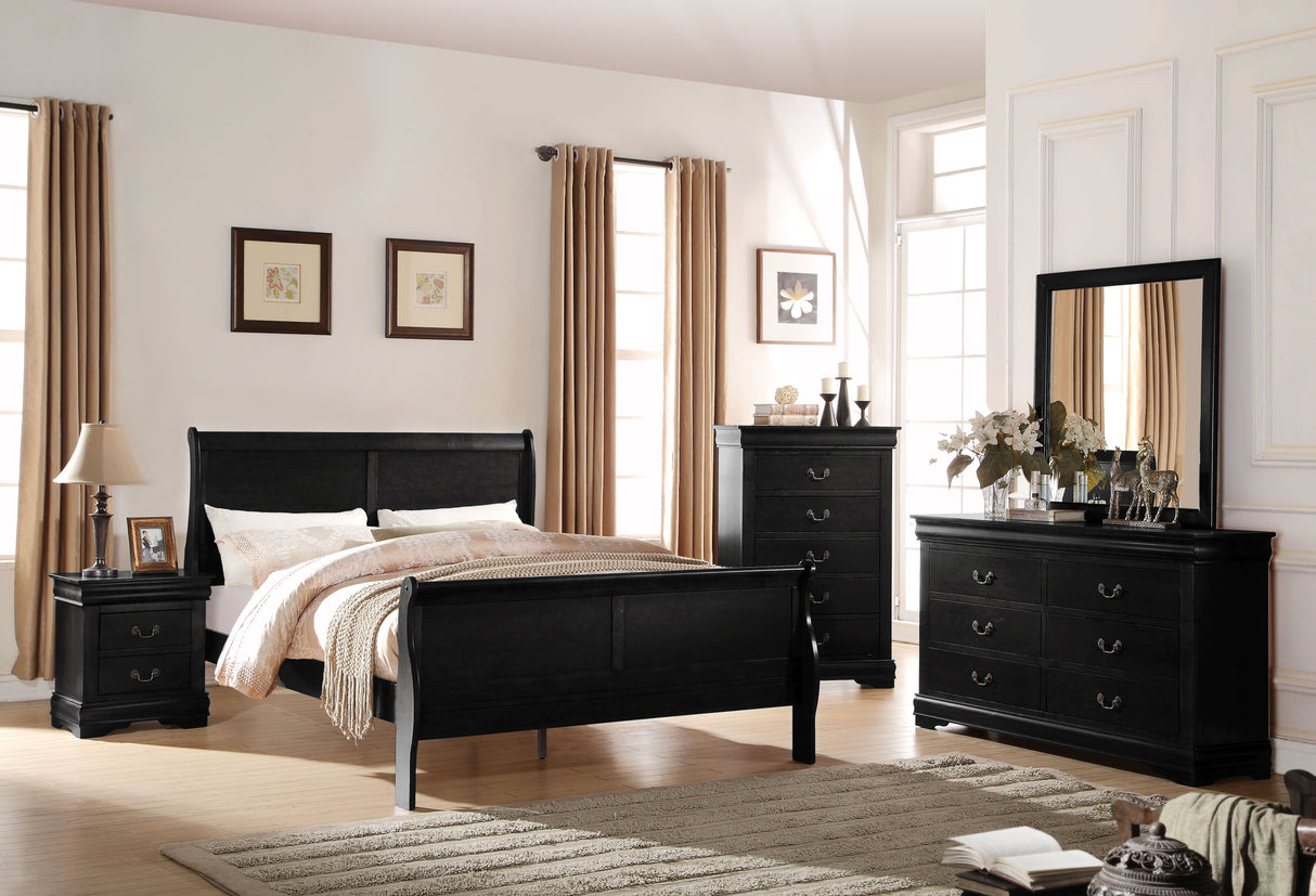 Louis Philippe - Sleigh Bedroom Set