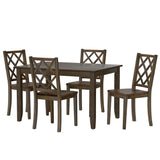 Velvety - 5 Piece Dining Table Set - Brown