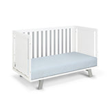 Livia - 3-in-1 Convertible Island Crib - White Frame