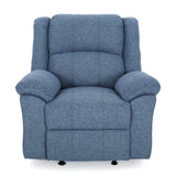 Wide Manual Glider Standard Recliner - Navy Blue