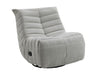 Talmon - Chenille Glider Recliner With Swivel