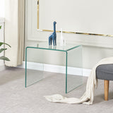 Tempered Glass End Table - Transparent