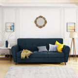 Comfy Transitional Sofa - Navy Blue