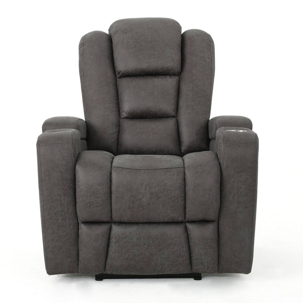 Wide Power Standard Recliner Chair With Arm Storage With USB