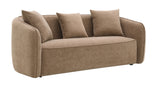 Keith - Chenille Sofa With 3 Matching Color Toss Pillows