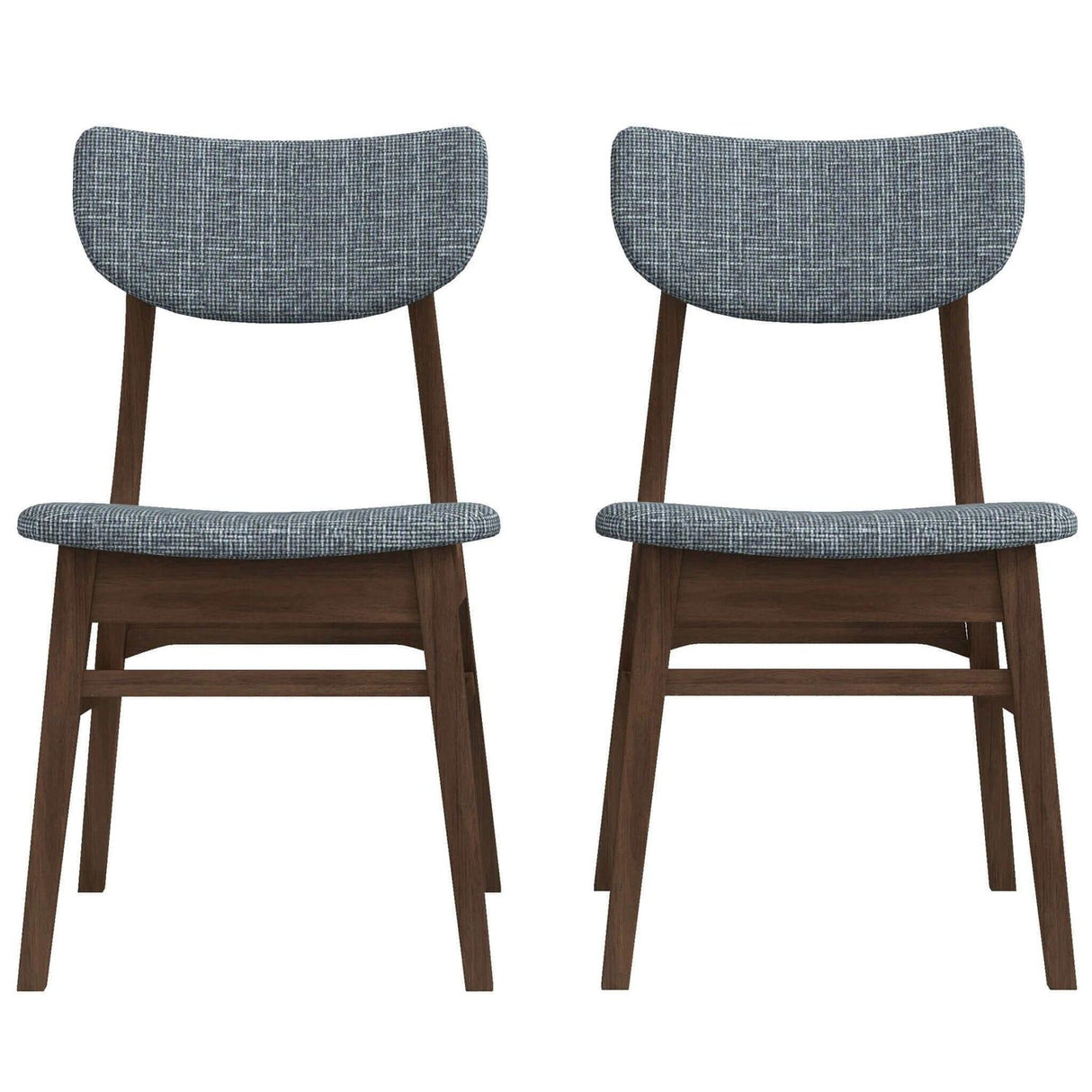 Eula - Mid-Century Modern Dining Chair (Set of 2) - Dark Brown