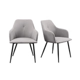 Contemporary Upholstered Woven Dining Chairs