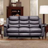 Reclining Sofa With Middle Console Slipcover - Black