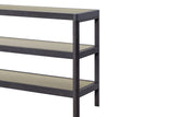 Console Table With Metal Insets - Black