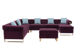 Maddie - Velvet Sectional Sofa