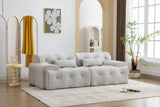 Large Size 2 Seater Sofa, Pure Foam Comfy Sofa Couch, Modern Lounge Sofa For Living Room, Apartment