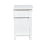 Coastal 3 Drawer Nightstand - White