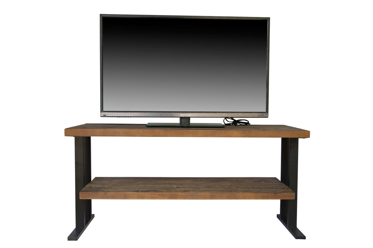 TV Stand With Shelf - Natural / Black