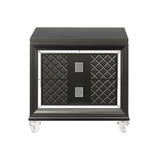 Sawyer - Metallic Nightstand - Gray