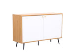 Carlotta - 46.5" Accent Cabinet - Light Brown And White