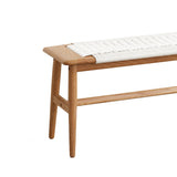 Solid Oak Bench - White / Natural Oak