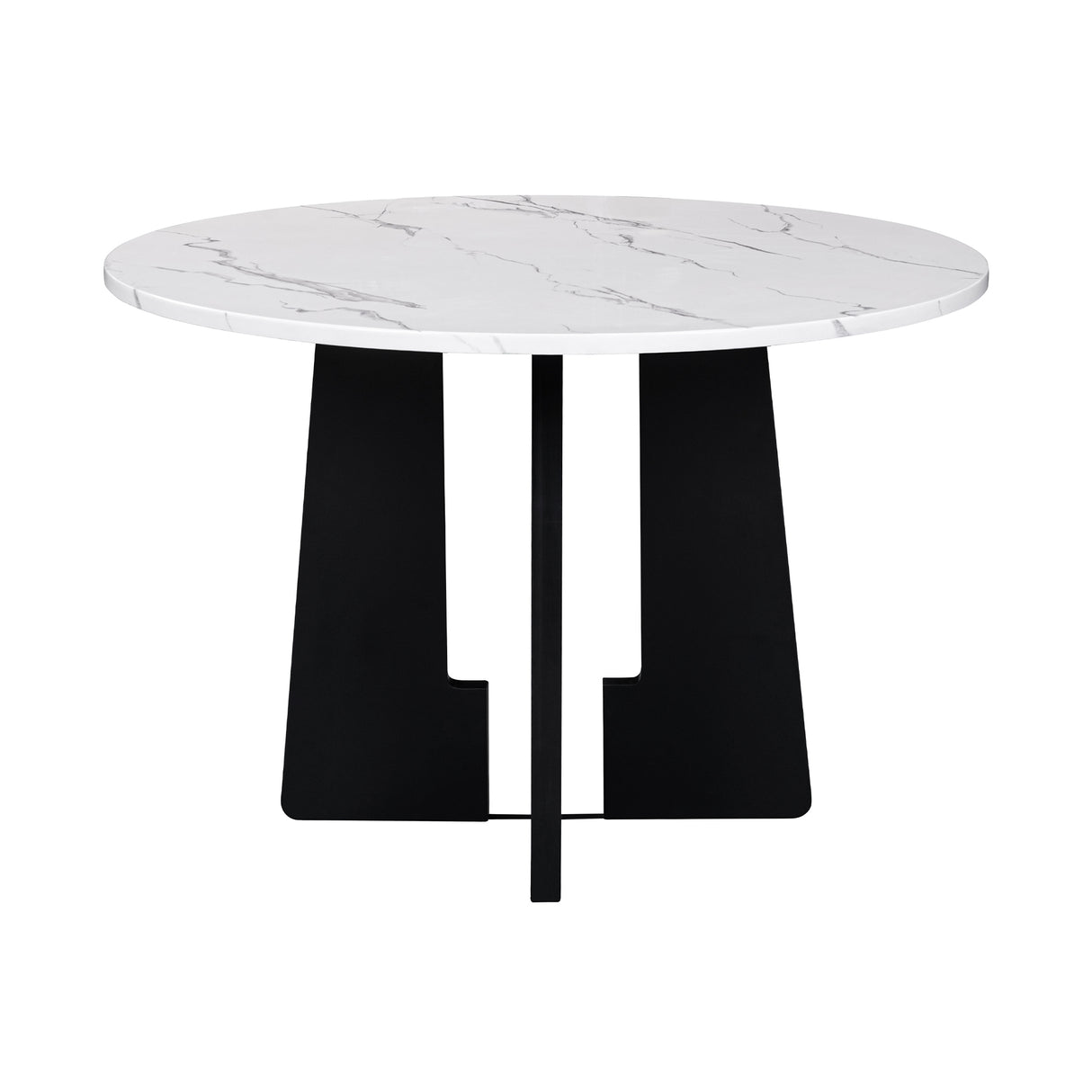 5-Piece Faux Marble Round Dining Table set