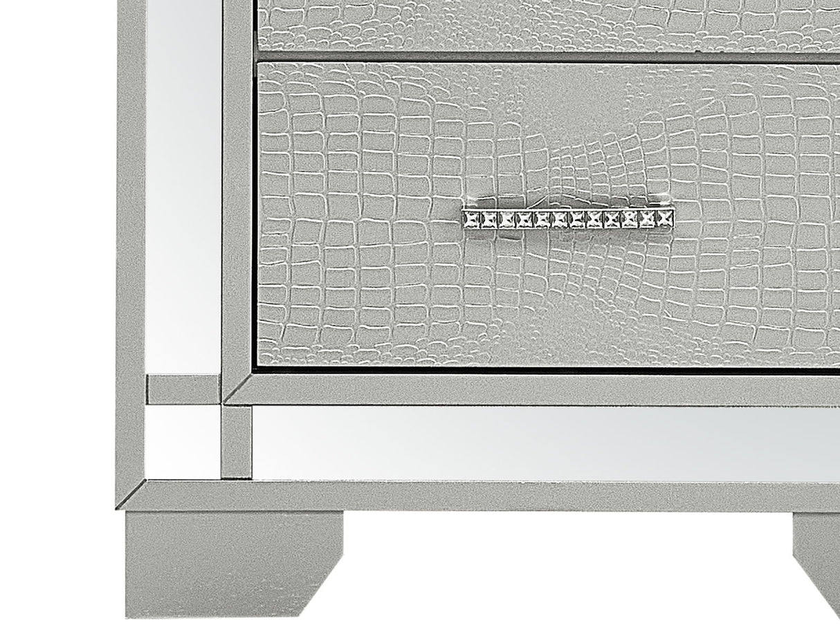 Madison - Nightstand - Silver Champagne