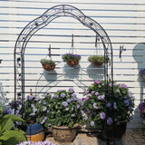 Metal Garden Arch Assemble Freely With 8 Styles Garden Arbor Trellis Climbing Plants Support Rose Arch