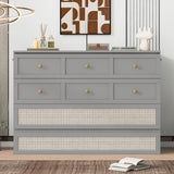 Full Size Murphy Bed with Large Drawers, Gray